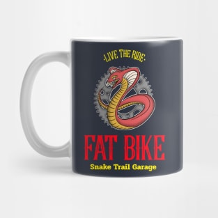 Live The Ride Fat Bike Mountain Biking Mug